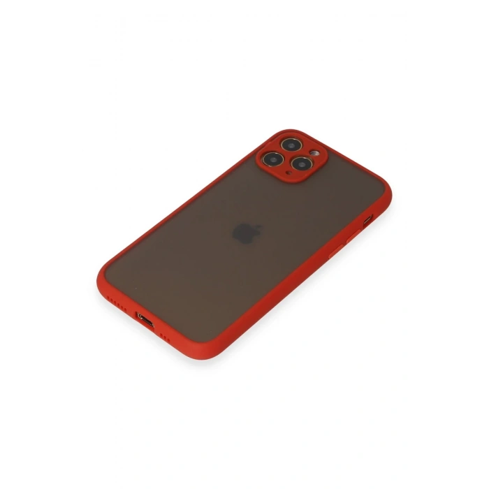 iPhone 11 Pro Kılıf Montreal Silikon Kapak - Kırmızı
