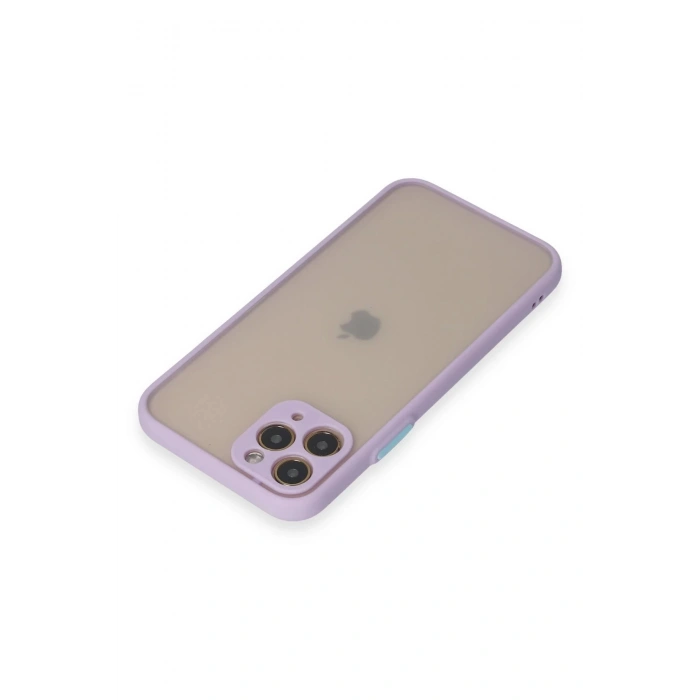 iPhone 11 Pro Kılıf Montreal Silikon Kapak - Mor