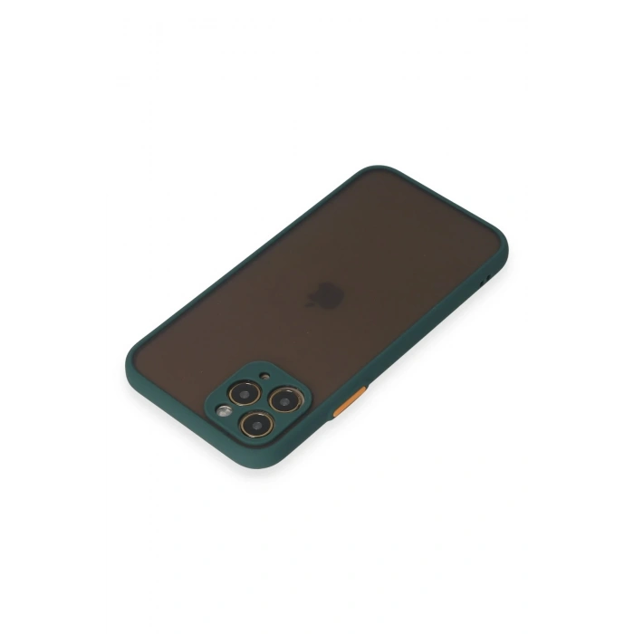 iPhone 11 Pro Kılıf Montreal Silikon Kapak - Yeşil