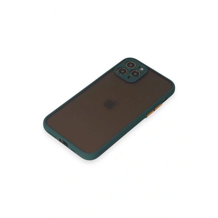 iPhone 11 Pro Kılıf Montreal Silikon Kapak - Yeşil