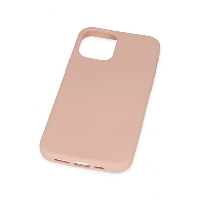 iPhone 11 Pro Kılıf Nano içi Kadife Silikon - Pudra