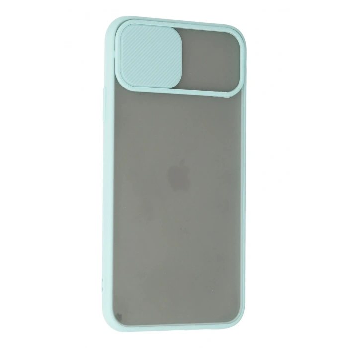 iPhone 11 Pro Kılıf Palm Buzlu Kamera Sürgülü Silikon - Turkuaz