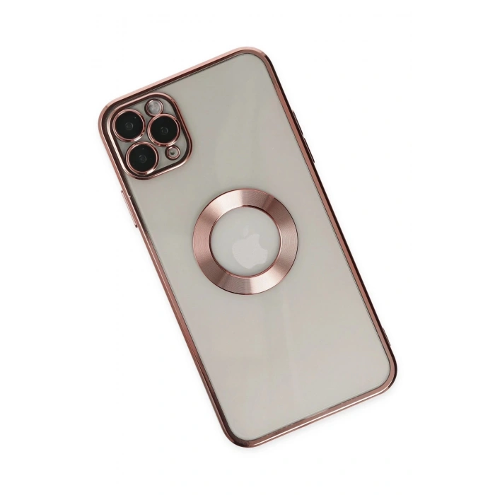 iPhone 11 Pro Kılıf Slot Silikon - Rose Gold