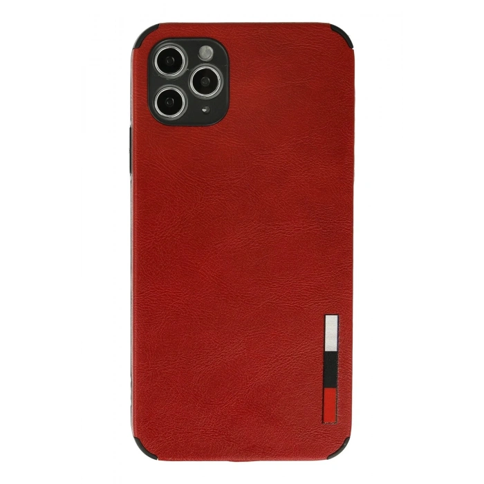 iPhone 11 Pro Max Kılıf Loop Deri Silikon - Kırmızı