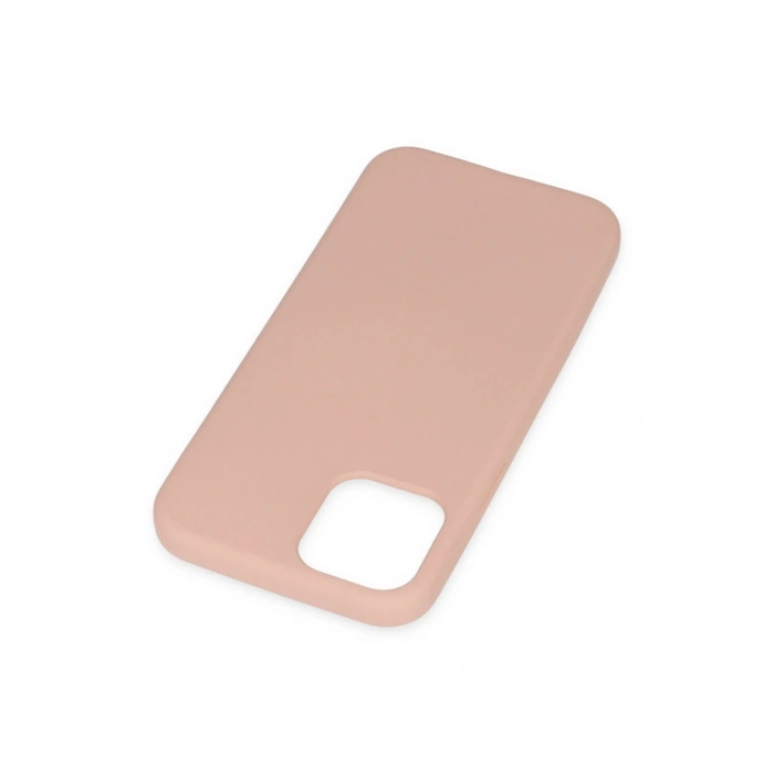 iPhone 11 Pro Max Kılıf Nano içi Kadife Silikon - Pudra