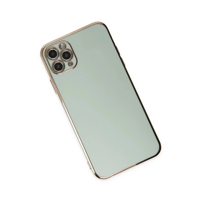 iPhone 11 Pro Max Kılıf Volet Silikon - Açık Yeşil
