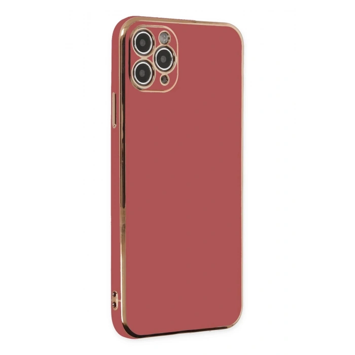 iPhone 11 Pro Max Kılıf Volet Silikon - Kırmızı