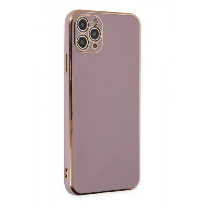 iPhone 11 Pro Max Kılıf Volet Silikon - Mor