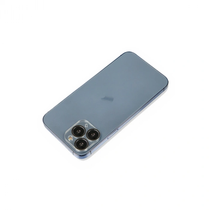 iPhone 11 Pro Max Shine Kamera Lens Koruma Cam - Siyah