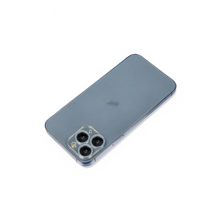 iPhone 11 Pro Shine Kamera Lens Koruma Cam - Sierra Blue
