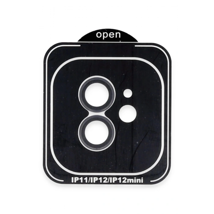 iPhone 11 PVD Metal Kamera Lens - Siyah