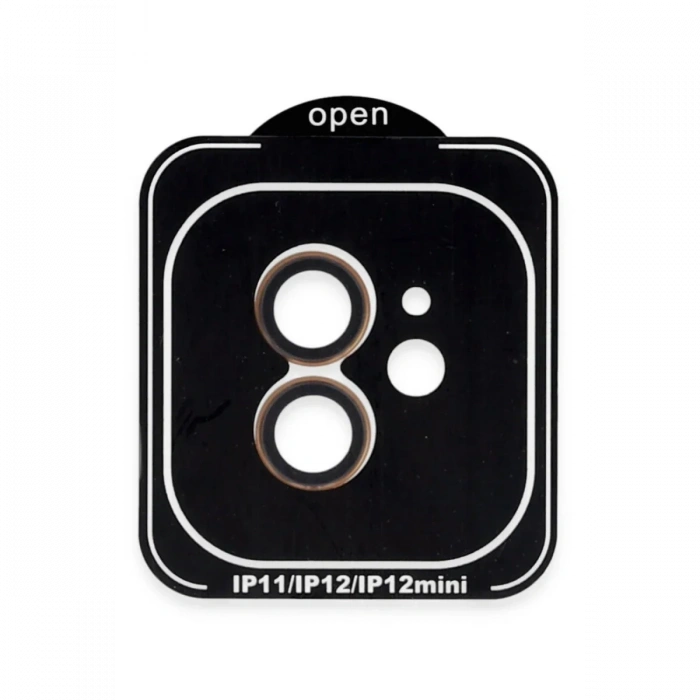 iPhone 11 PVD Metal Kamera Lens - Turuncu