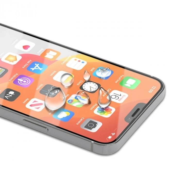 İphone 12/ 12 Pro 6.1 Full Glue Tempered Cam Ekran Koruyucu Full Kaplama