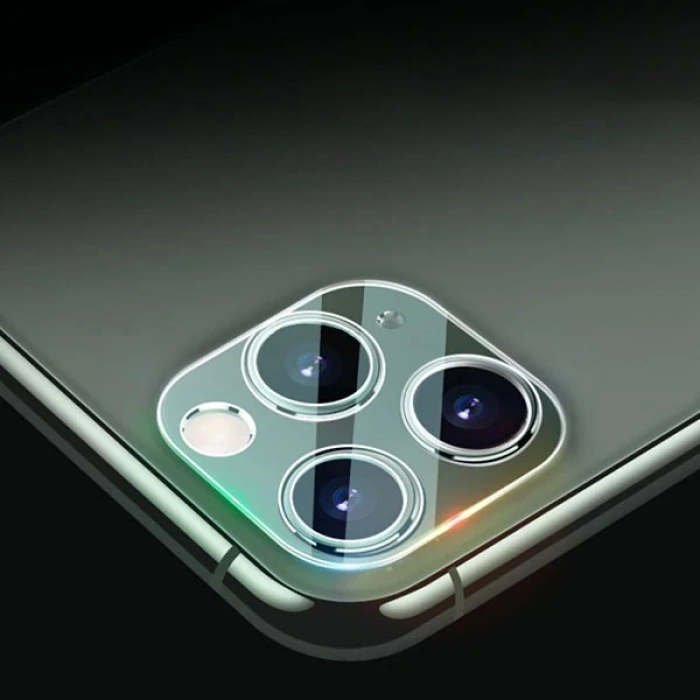 İphone 12 6.1 Full Tempered Kamera Koruyucu Kırılmaz Cam-(5775)