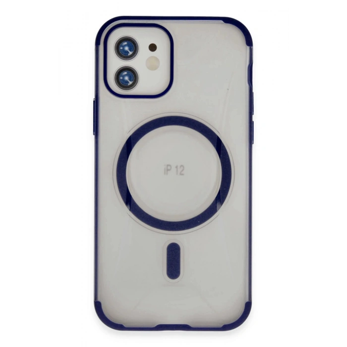 iPhone 12 Hilton Magsafe Kapak - Lacivert