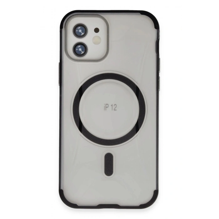 iPhone 12 Hilton Magsafe Kapak - Siyah
