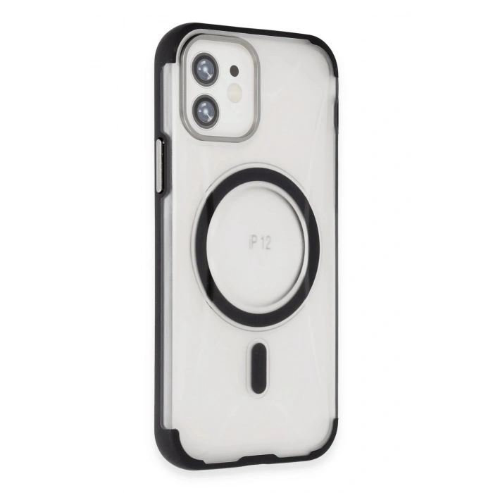 iPhone 12 Hilton Magsafe Kapak - Siyah