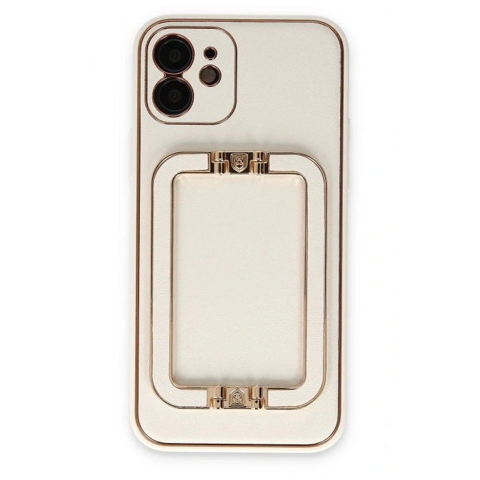 iPhone 12 Kılıf Coco Elit Kapak - Beyaz
