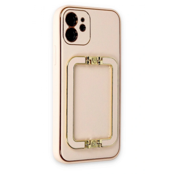 iPhone 12 Kılıf Coco Elit Kapak - Gold