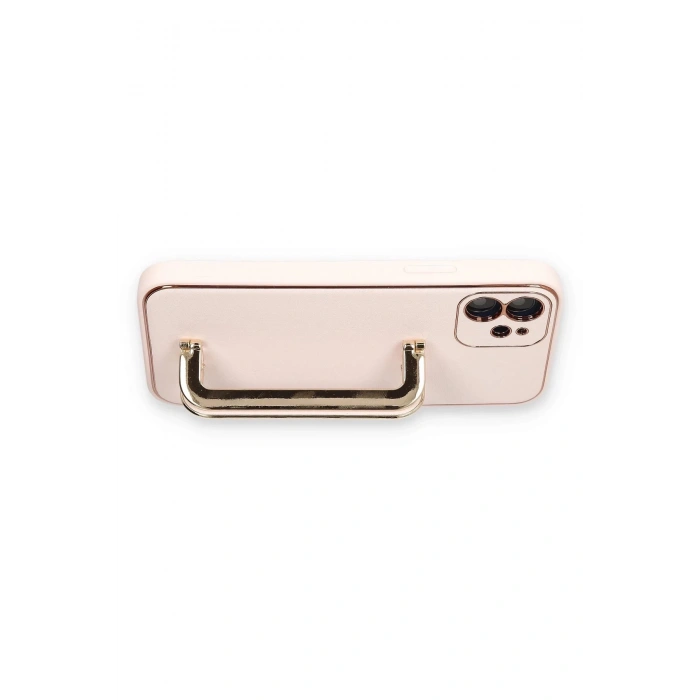 iPhone 12 Kılıf Coco Elit Kapak - Pudra