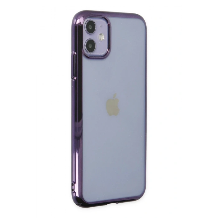 iPhone 12 Kılıf Element Silikon - Mor