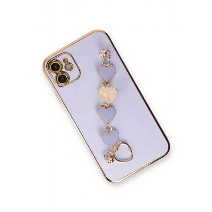 iPhone 12 Kılıf Esila Silikon - Lila