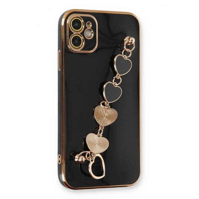 iPhone 12 Kılıf Esila Silikon - Siyah