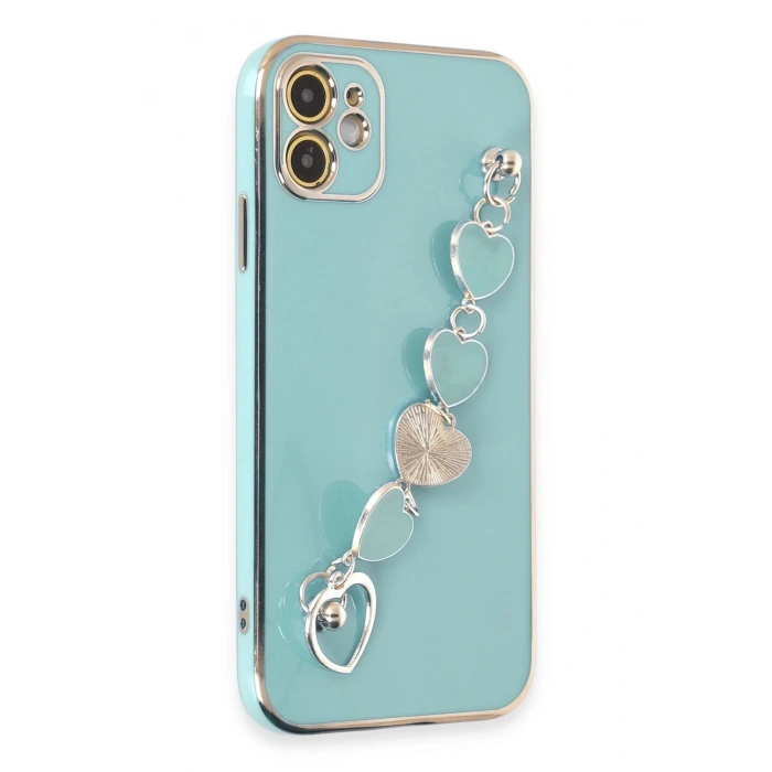 iPhone 12 Kılıf Esila Silikon - Su Yeşili