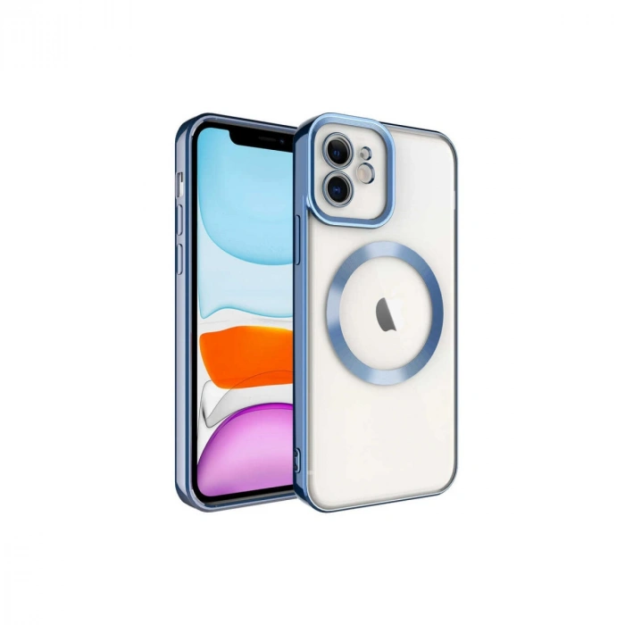 iPhone 12 Kılıf Kross Magneticsafe Kapak - Sierra Blue