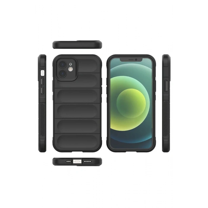 iPhone 12 Kılıf Optimum Silikon - Siyah