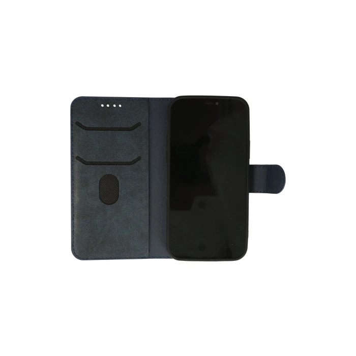 iPhone 12 Kılıf Trend S Plus Kapaklı Kılıf - Lacivert