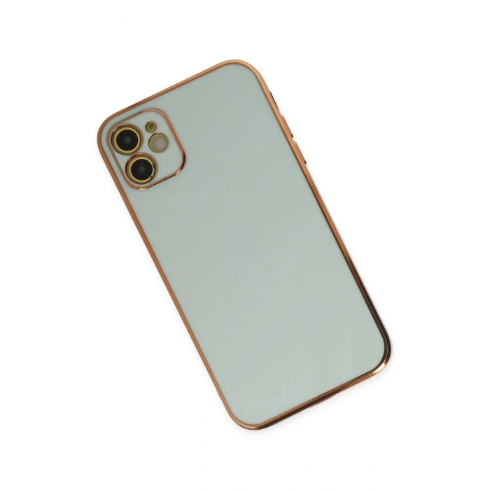 iPhone 12 Kılıf Volet Silikon - Açık Yeşil