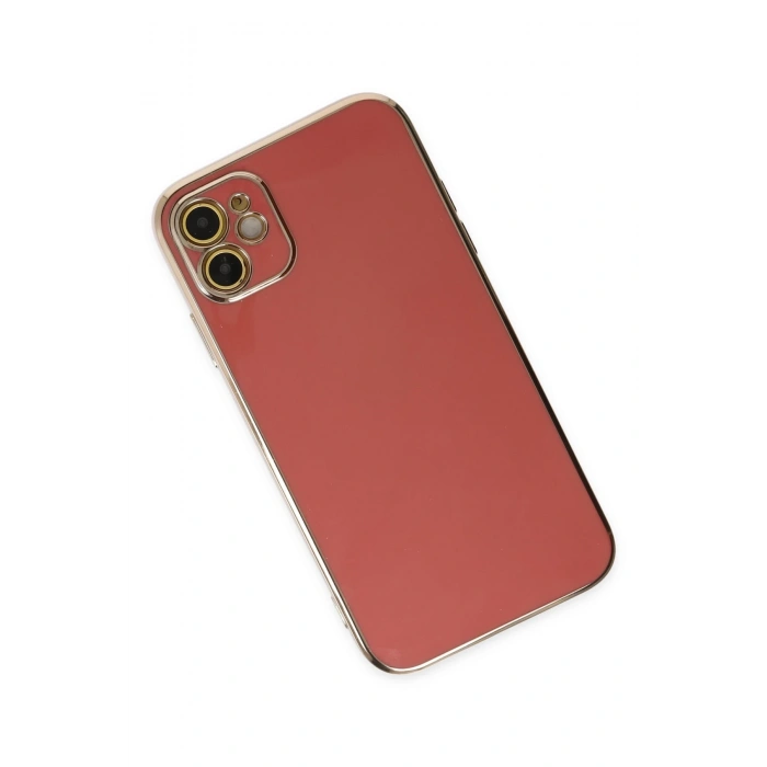 iPhone 12 Kılıf Volet Silikon - Kırmızı