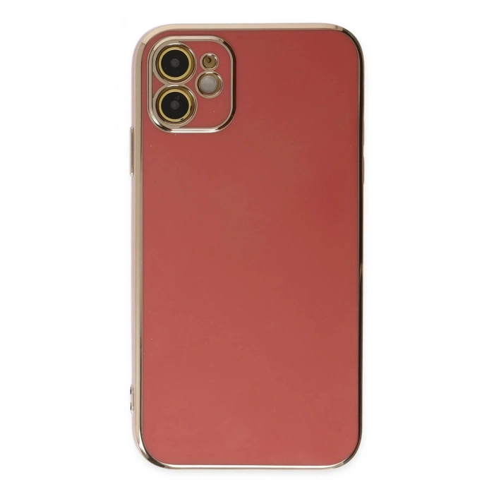 iPhone 12 Kılıf Volet Silikon - Kırmızı