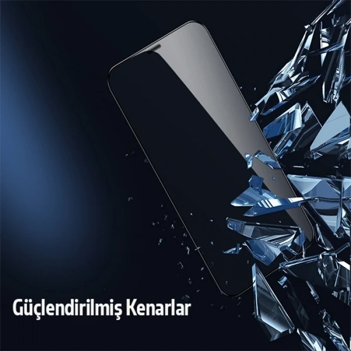 İphone 12 Mini  2in1 Full Glue Tempered Cam Ekran Koruyucu +kamera Lens Set