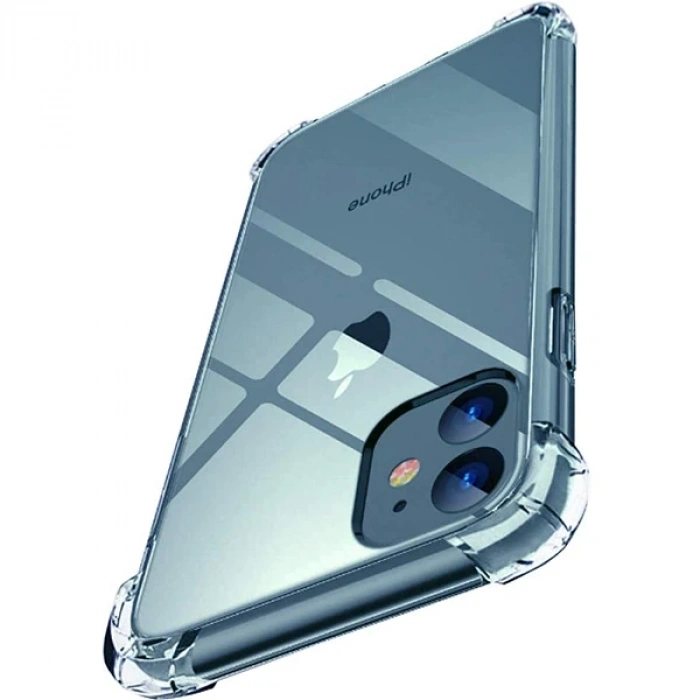 İphone 12 Mini  5.4 Anti-drop Silikon Kılıf Shockproof Şeffaf  Kılıf-(5775)
