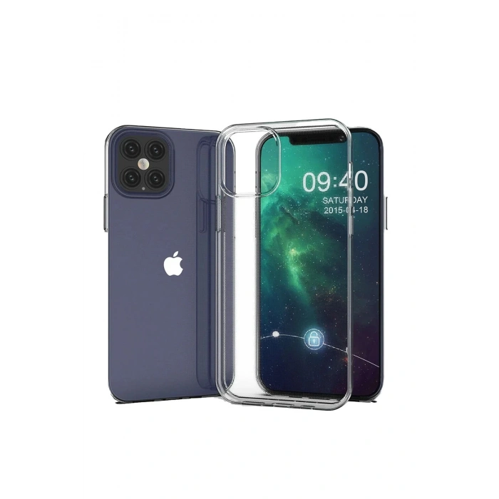 iPhone 12 Mini Kılıf Lüx Şeffaf Silikon