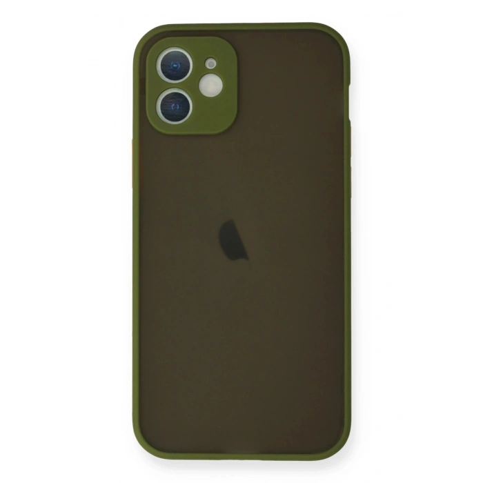 iPhone 12 Mini Kılıf Montreal Silikon Kapak - Açık Yeşil