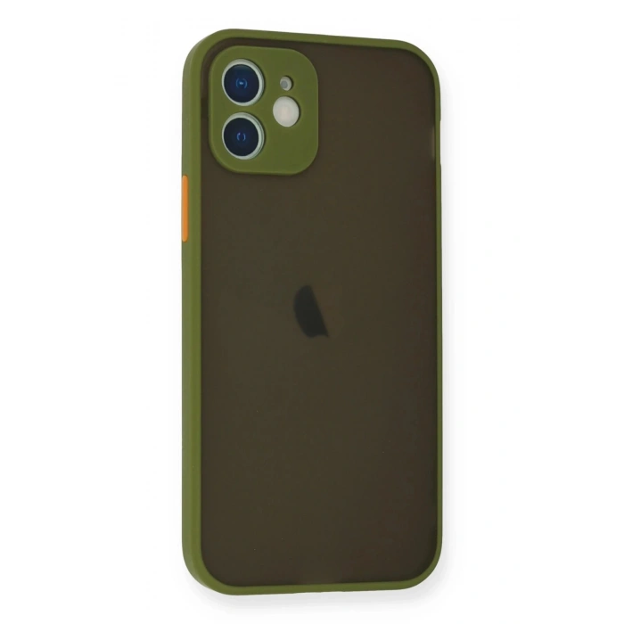 iPhone 12 Mini Kılıf Montreal Silikon Kapak - Açık Yeşil