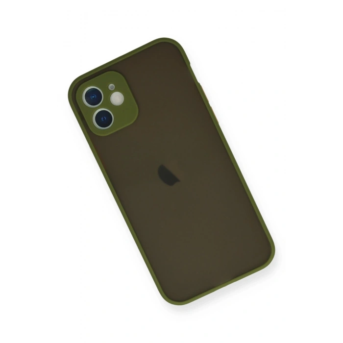 iPhone 12 Mini Kılıf Montreal Silikon Kapak - Açık Yeşil