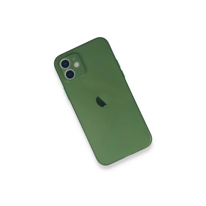 iPhone 12 Mini Kılıf PP Ultra İnce Kapak - Yeşil