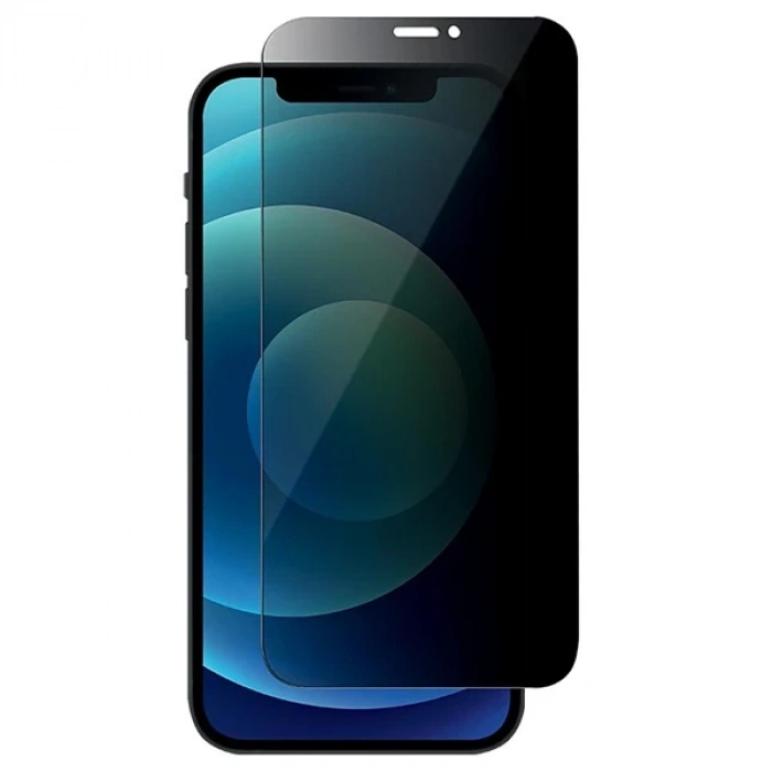 İphone 12 Mini Privacy Gizli Hayalet Tempered Cam Ekran Koruyucu