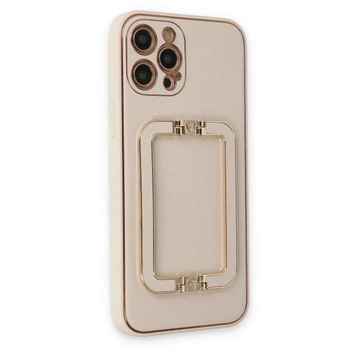 iPhone 12 Pro Kılıf Coco Elit Kapak - Gold
