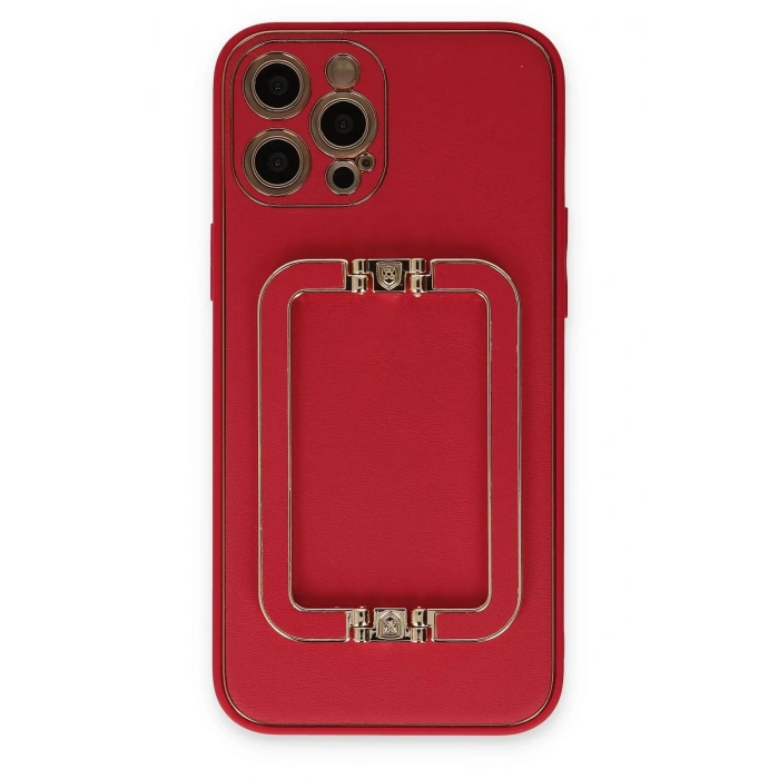iPhone 12 Pro Kılıf Coco Elit Kapak - Kırmızı