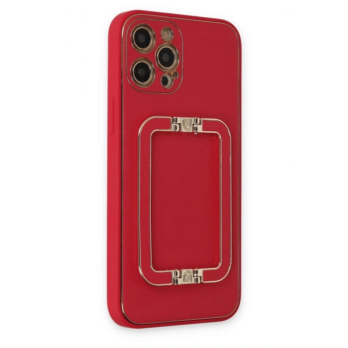 iPhone 12 Pro Kılıf Coco Elit Kapak - Kırmızı