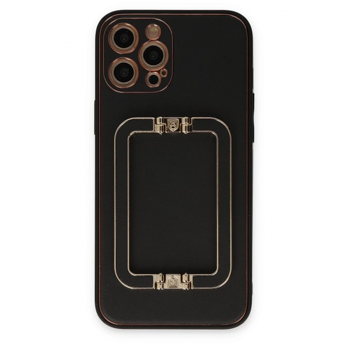 iPhone 12 Pro Kılıf Coco Elit Kapak - Siyah