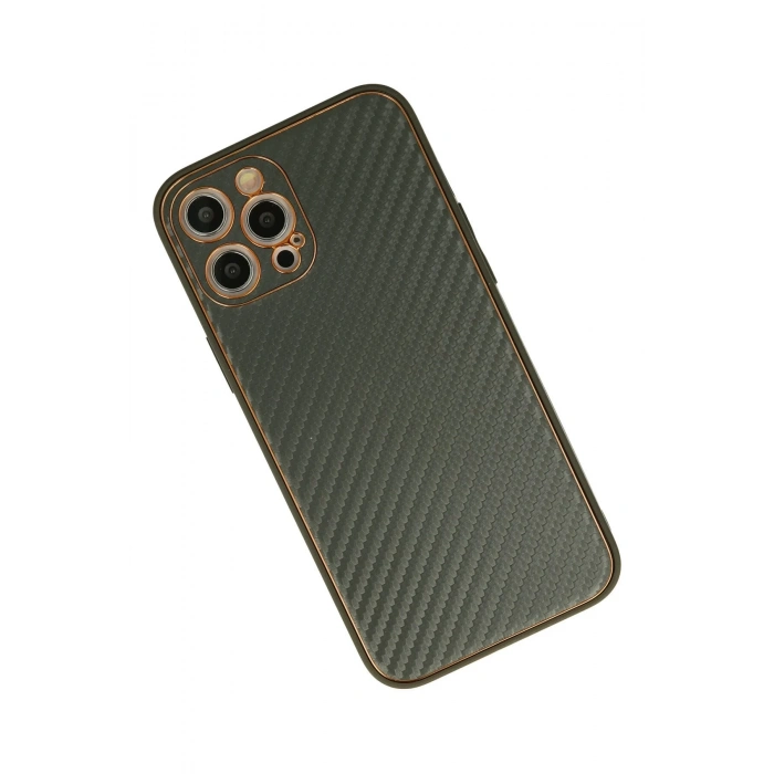 iPhone 12 Pro Kılıf Coco Karbon Silikon - Füme