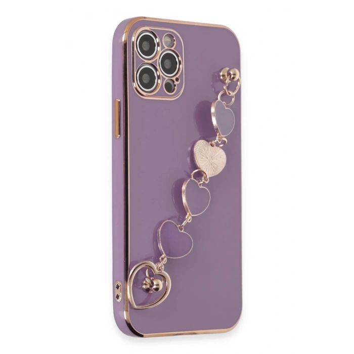 iPhone 12 Pro Kılıf Esila Silikon - Mor