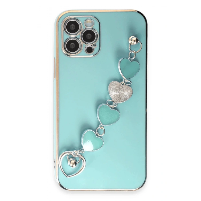 iPhone 12 Pro Kılıf Esila Silikon - Su Yeşili