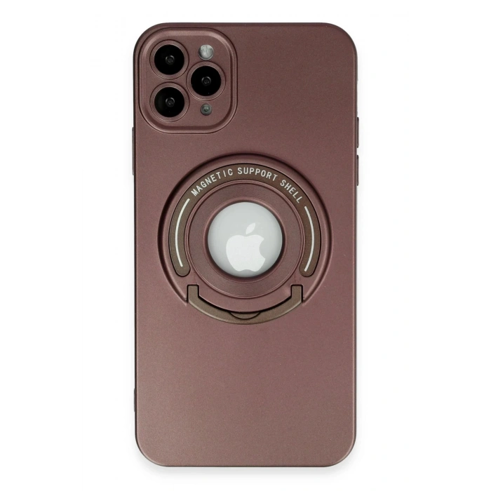 iPhone 12 Pro Kılıf Lukka Magneticsafe Kapak - Kahverengi